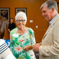 President Tom Haas with guests at Retiree Reception 2018